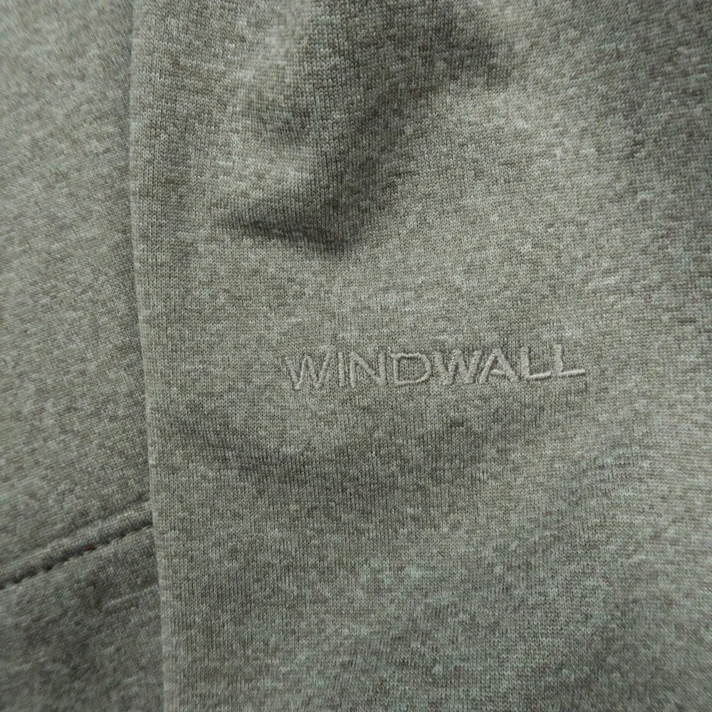 The North Face Jacket Mens Small Gray Windwall Full Zip Pockets Hiking Outdoors